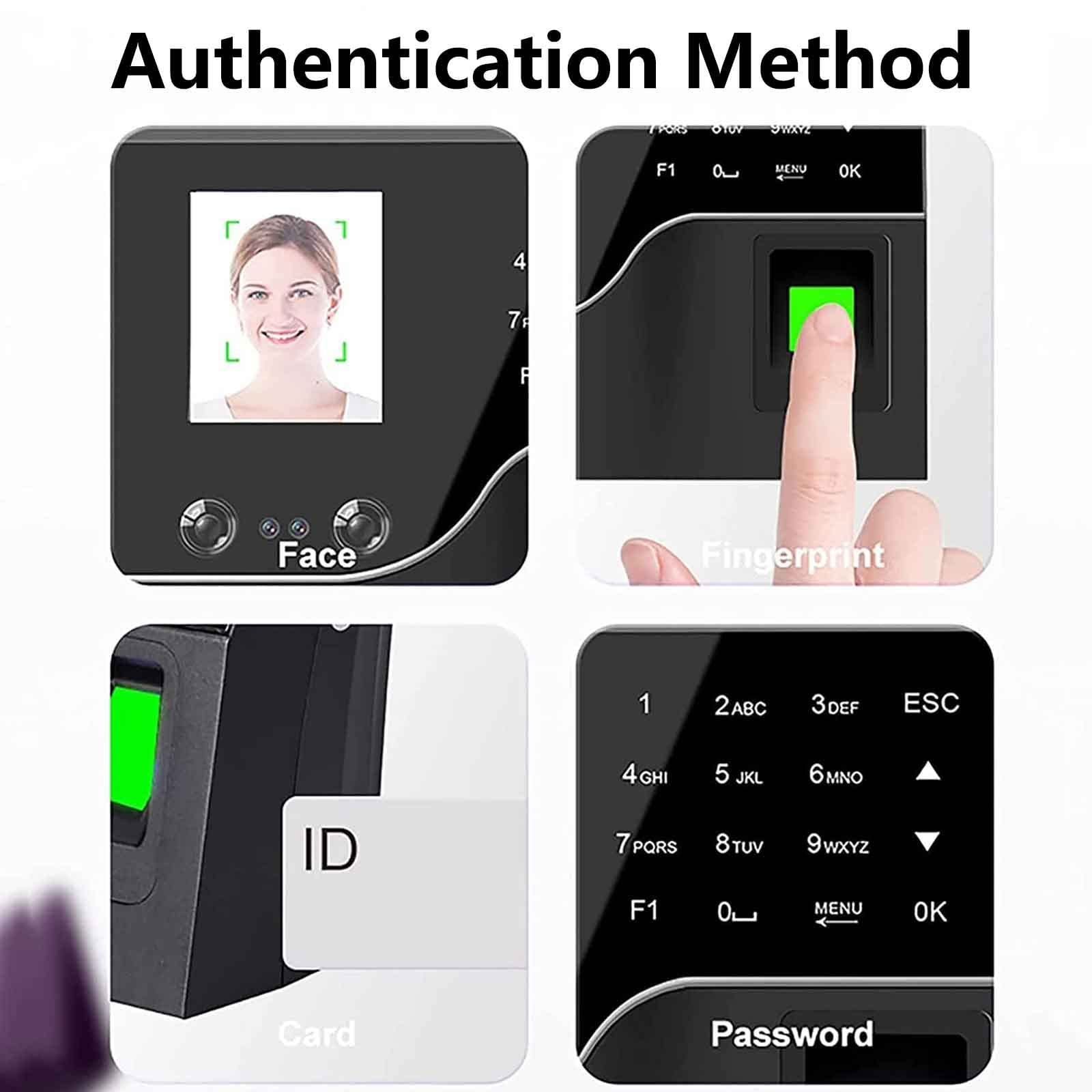 Employee Time Clock Machine with Facial Recognition - Automatic Attendance Tracking & Hours Calculation for Businesses | Ideal for Offices, Retail Stores & Workplaces