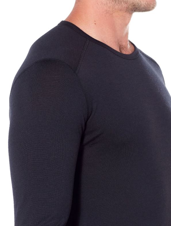 Icebreaker 200 Oasis LS Crew Men's Merino Wool Base Layer - Warm & Breathable for Hiking, Skiing & Outdoor Activities