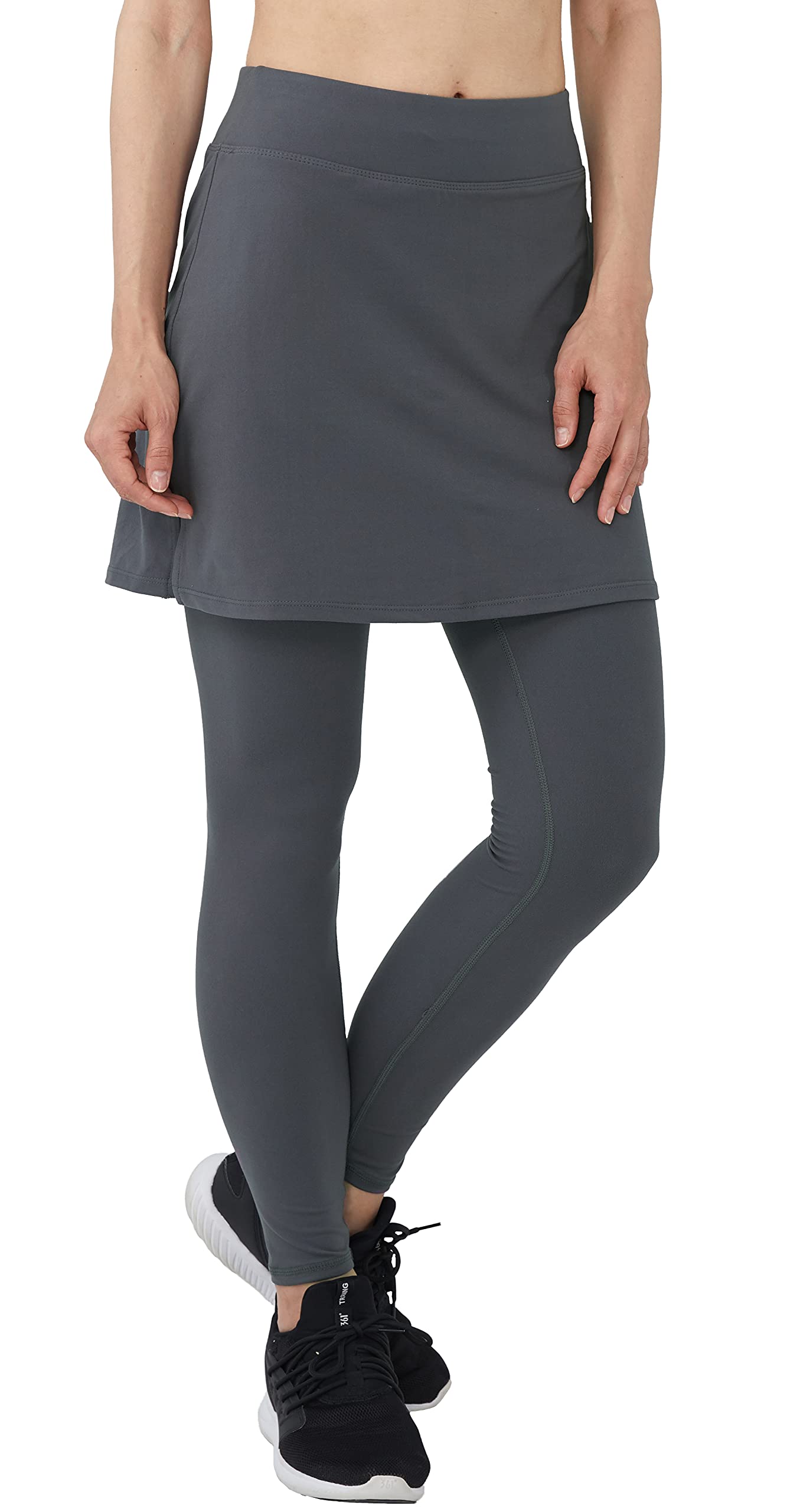 Alvon Women's Skirt with Attached Leggings - Modest Golf & Tennis Skirted Leggings for Active Wear | Perfect for Sports, Workouts, and Casual Outfits