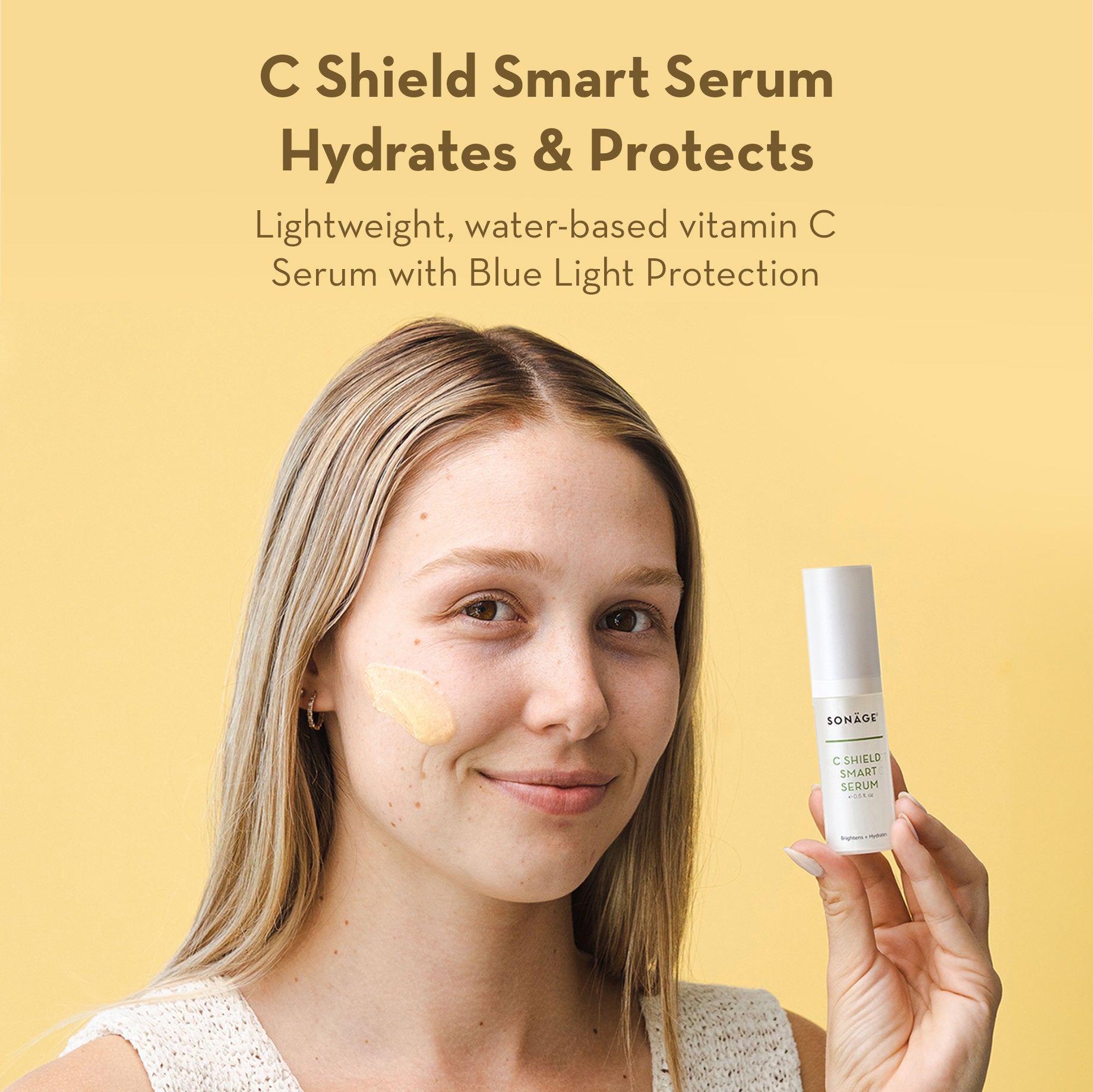 C Shield Smart Serum® - Vitamin C Brightening & Anti-Aging Face Serum for Glowing Skin | Day & Night Moisturizer for Women & Men | Perfect for Dry, Dull & Sensitive Skin Care Routine