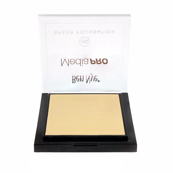 Ben Nye MediaPRO HD Sheer Foundation - Lightweight, Buildable Coverage for Flawless Skin | Professional Makeup for Photography, Film & Everyday Wear