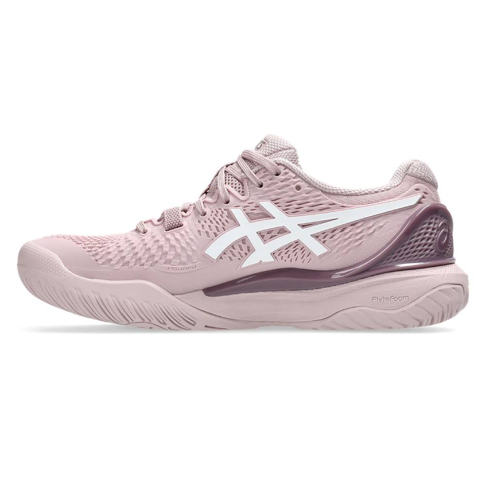 ASICS Gel Resolution 9 Women's Tennis Shoes - Watershed Rose/White | High-Performance Court Shoes for Women | Perfect for Competitive Tennis & Training Sessions
