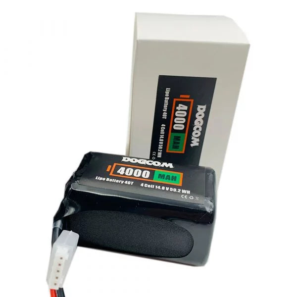Dogcom 4S1P 14.8V 4000mAh INR21700 40T Lithium Ion Battery Pack for RC Drones, Electric Scooters, and Power Tools - High Performance Rechargeable Battery with Long Life