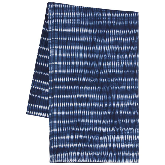 Danica Heirloom Block Print Cotton Tablecloth 90x60 Inches - Handmade Tidal Blue Indian Table Cover for Dining Room, Kitchen & Outdoor Picnics