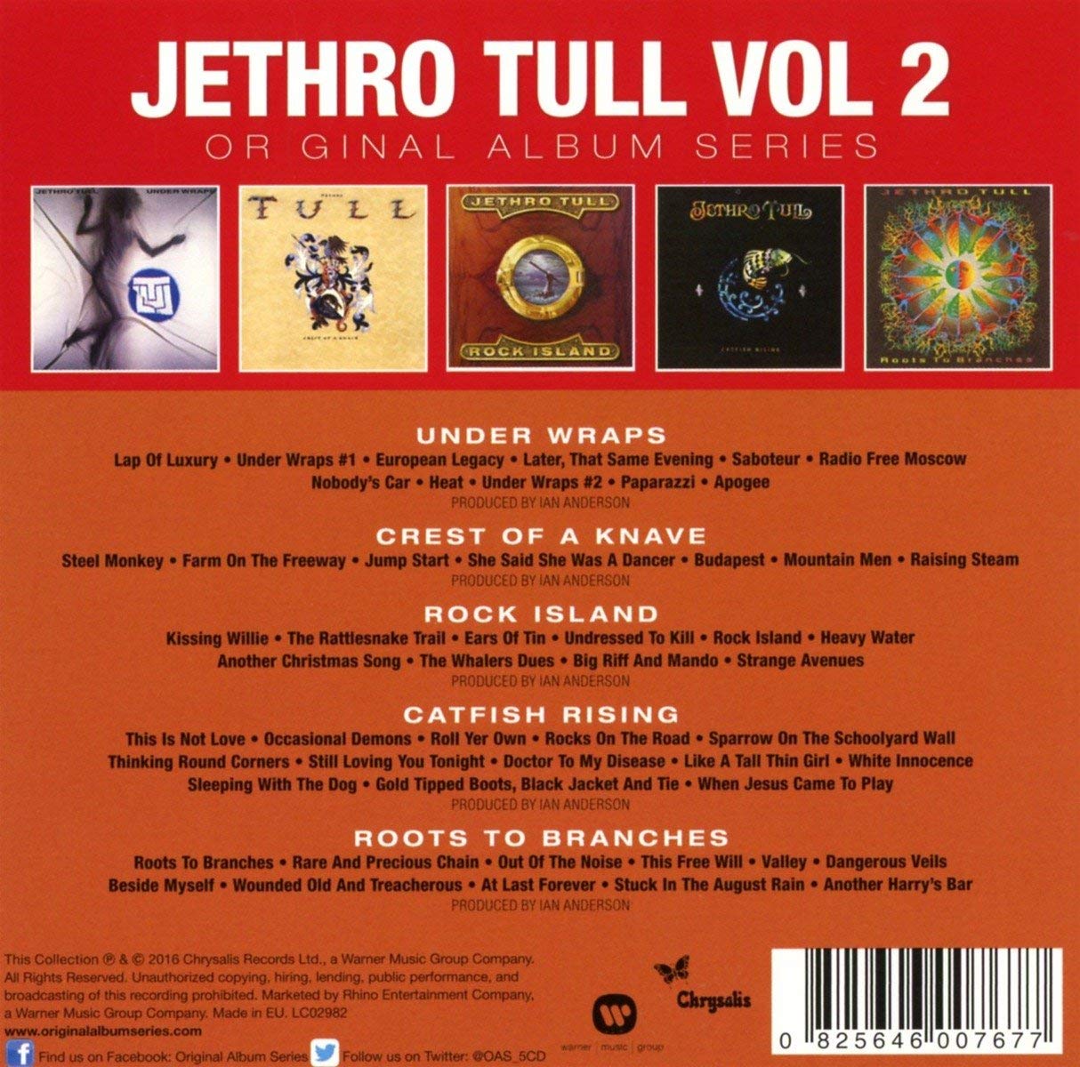 Jethro Tull Greatest Hits Album Collection - Original Album Series Vol. 1 & 2 (5-CD Box Set) | Classic Rock Music for Home Listening, Road Trips & Vinyl Enthusiasts