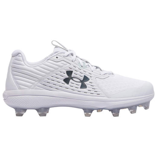 Under Armour Men's UA Yard Low TPU Molded Baseball Cleats - White (3025591-100) | Lightweight & Durable for Baseball, Softball & Training | Perfect for Games & Practice