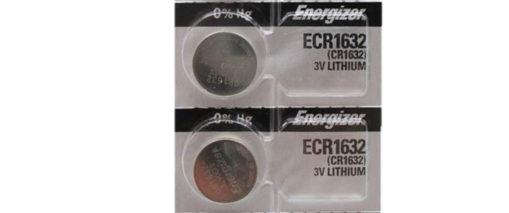 Energizer CR1632 3V Lithium Battery (2-Pack) - Long-Lasting Power for Watches, Calculators, Key Fobs & Medical Devices
