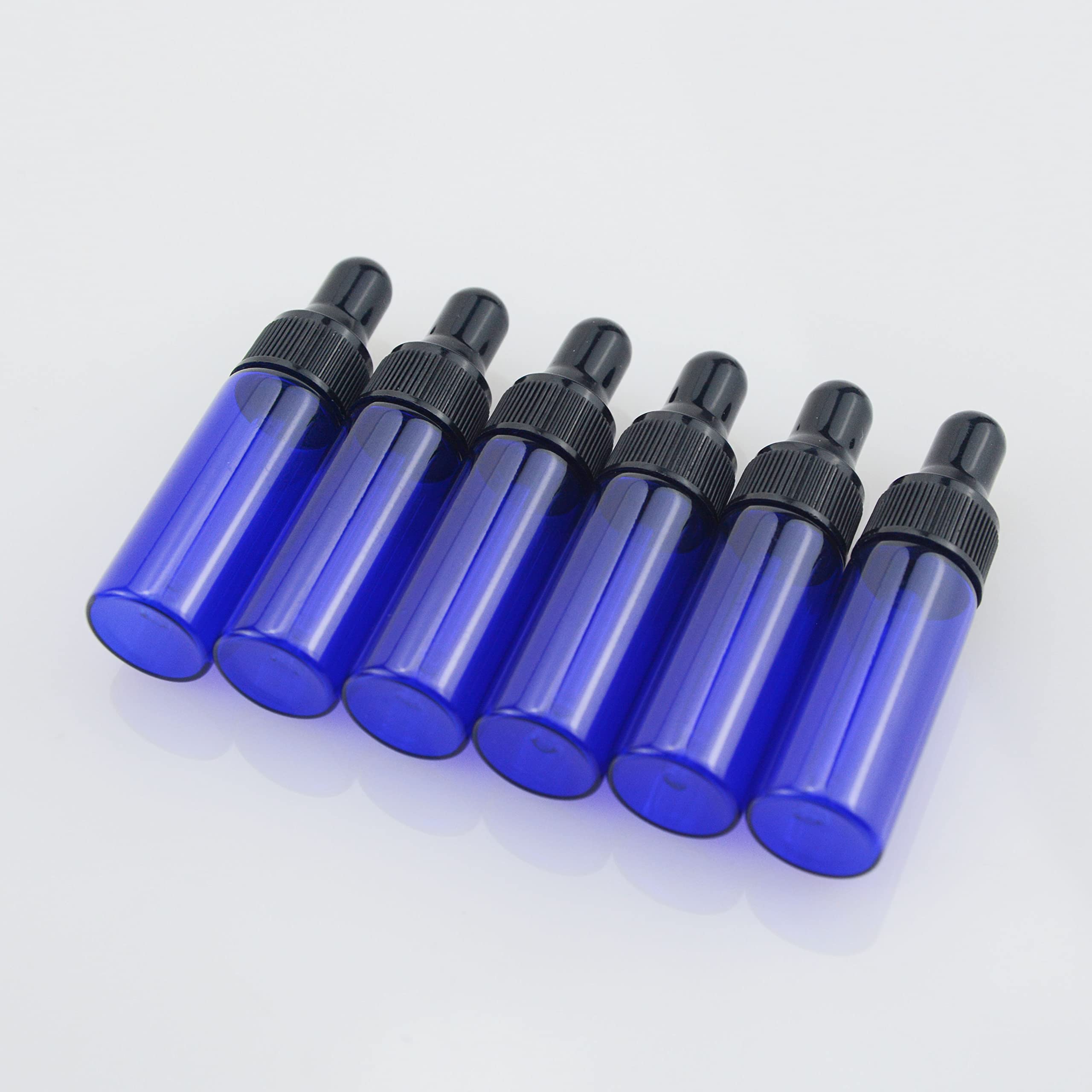 22 PCS 5ml Blue Glass Dropper Bottles for Essential Oils, Perfume, Lotion & DIY Samples - Small Empty Vials with Glass Eye Droppers - Perfect for Aromatherapy, Travel & Gift Packaging