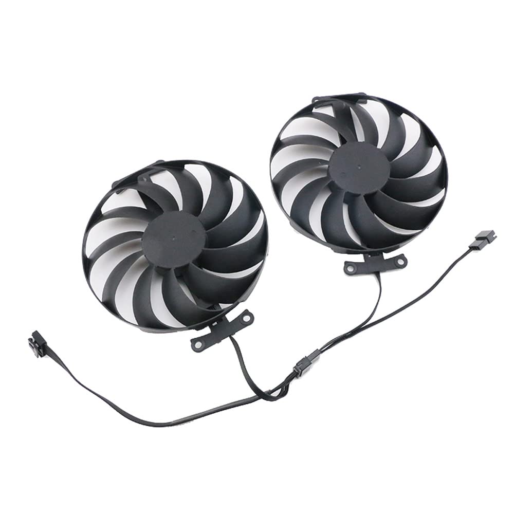 ASUS RTX 3060 Ti RTX 3070 Dual Graphics Card Cooling Fan Replacement - Quiet Cooler Fan for Gaming PC, Video Editing & Cryptocurrency Mining