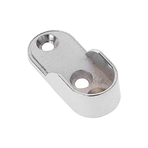 Ochoos 2-Pack Heavy Duty Closet Rod Brackets - Reinforced Metal Clothes Hanging Pole Support for Wardrobe, Shelving & Storage Organization - Perfect for Bedroom, Walk-in Closet and Laundry Room