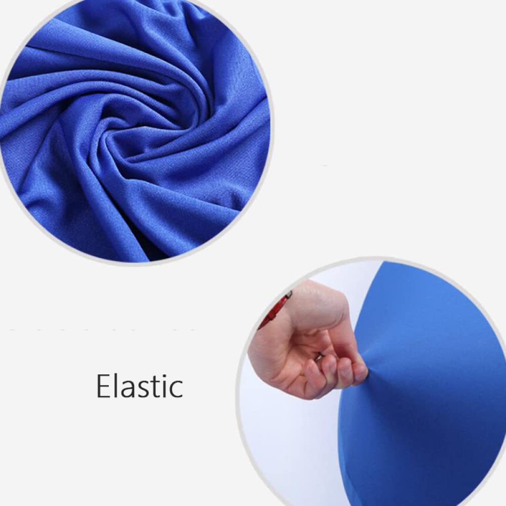 Stretchable Solid Color Spandex Office Chair Seat Cover - Elastic Computer Chair Slipcover Protector (Coffee, 1-Piece) for Home & Office Workspace