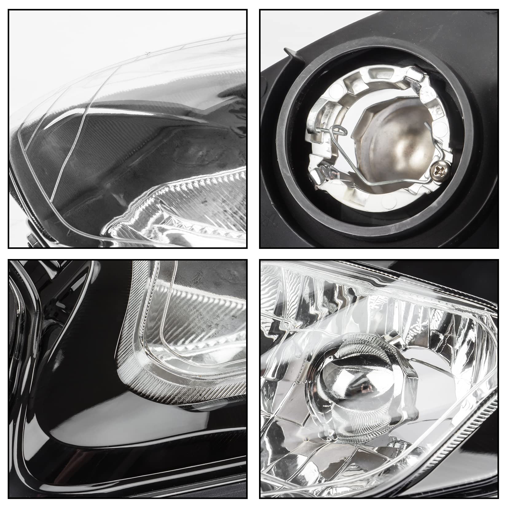 PSLER GSXR 600 700 1000 Headlight Assembly Replacement for 2001-2003 Suzuki GSXR600 GSXR700 GSXR1000 K1 K2 Models - Motorcycle Lighting Upgrade for Night Riding & Street Performance