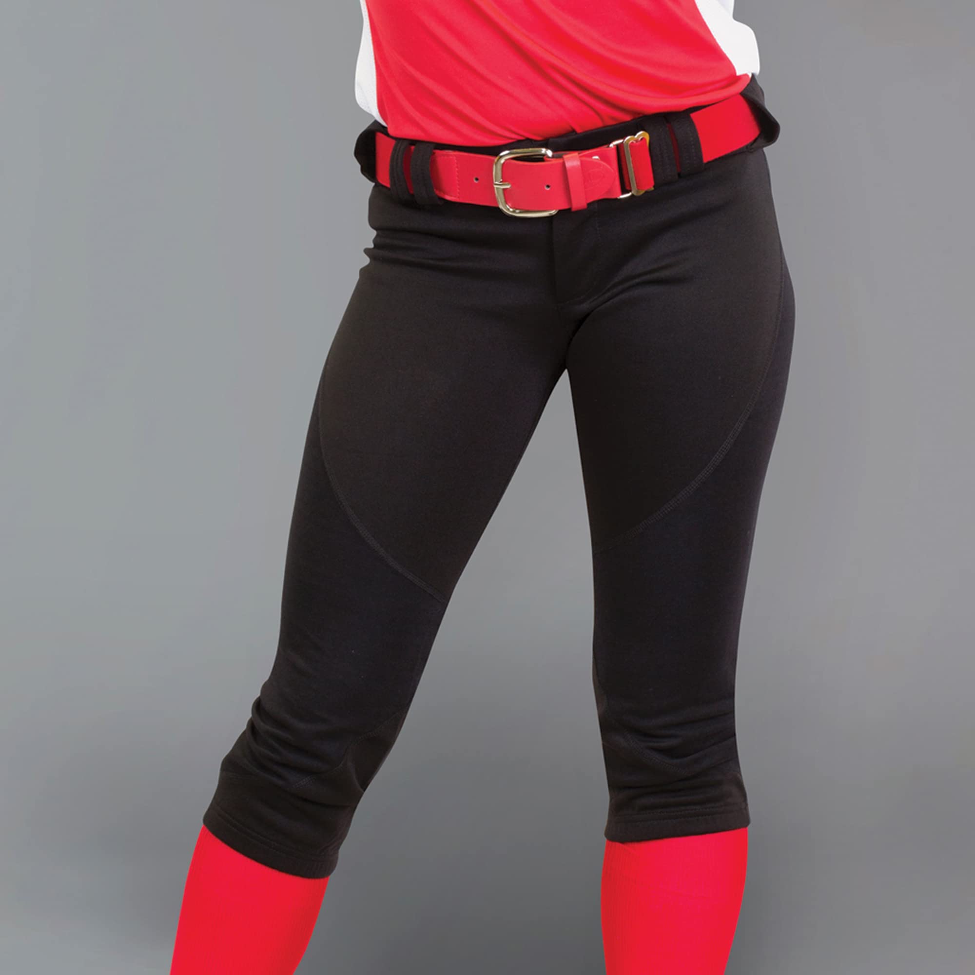3N2 Women's Softball Pants - NuFit Knickers with ¾ Inch Belt Loops, Low-Rise Fit & Double Knee Reinforcement - Perfect for Practice, Games & Tournaments