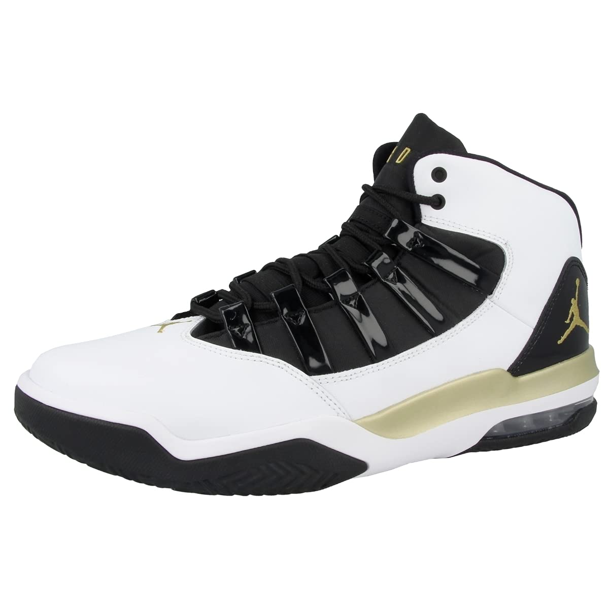 Nike Jordan Max Aura Men's Basketball Shoes White/Black AQ9084-107 - Premium Cushioning for Court Performance & Street Style