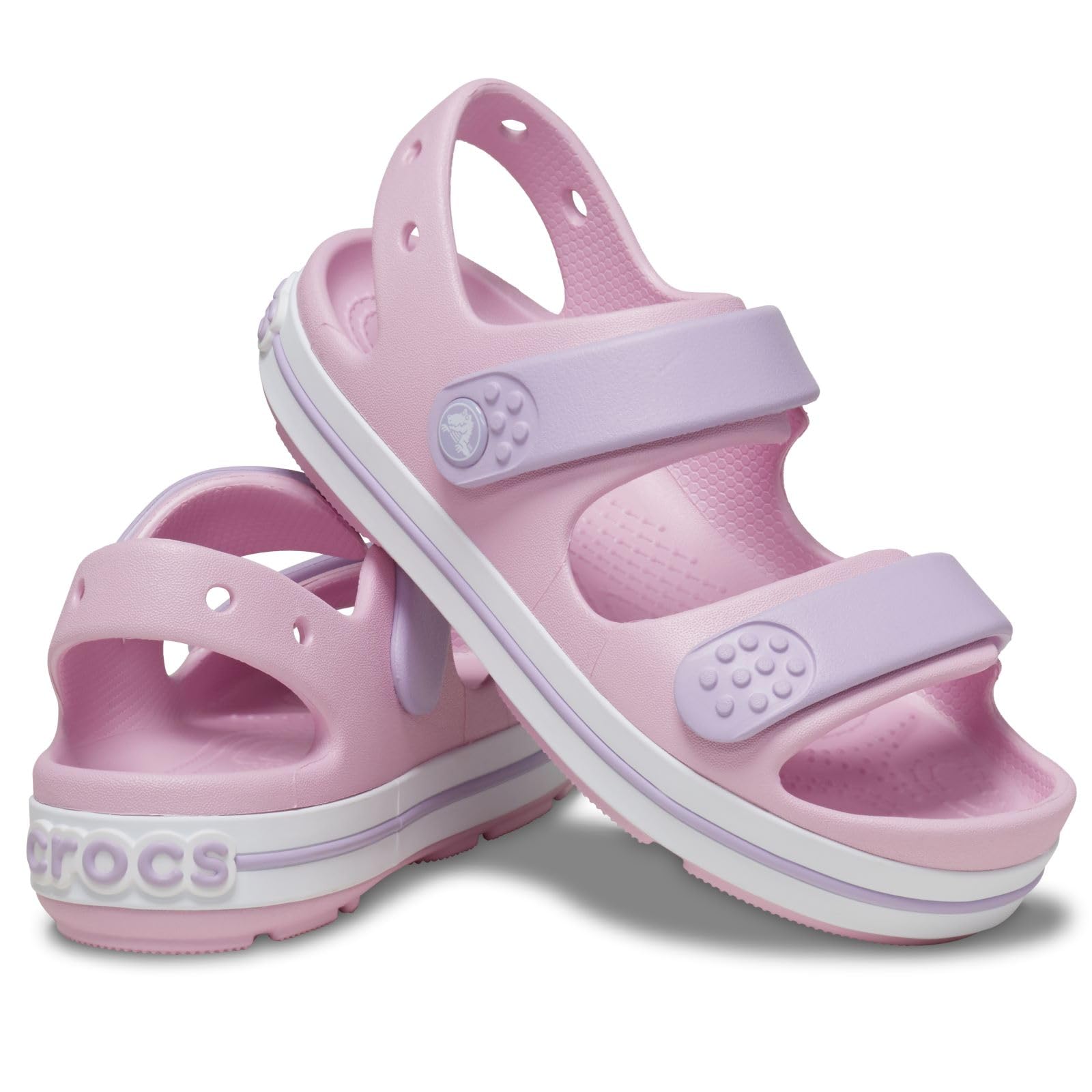 Crocs Unisex Kids Crocband Cruiser Sandals - Lightweight Comfortable Water Shoes for Boys & Girls - Perfect for Beach, Pool, and Outdoor Play