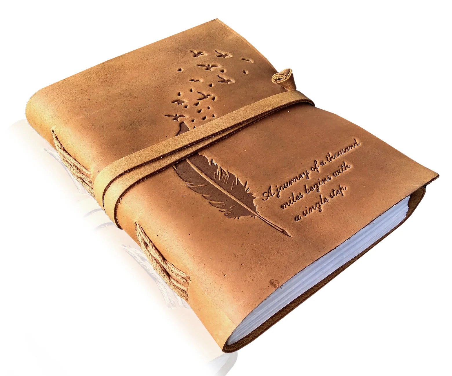 Handmade Tree of Life Leather Journal - Vintage Writing Notebook for Men & Women - Perfect for Travel, Journaling & Gift Giving