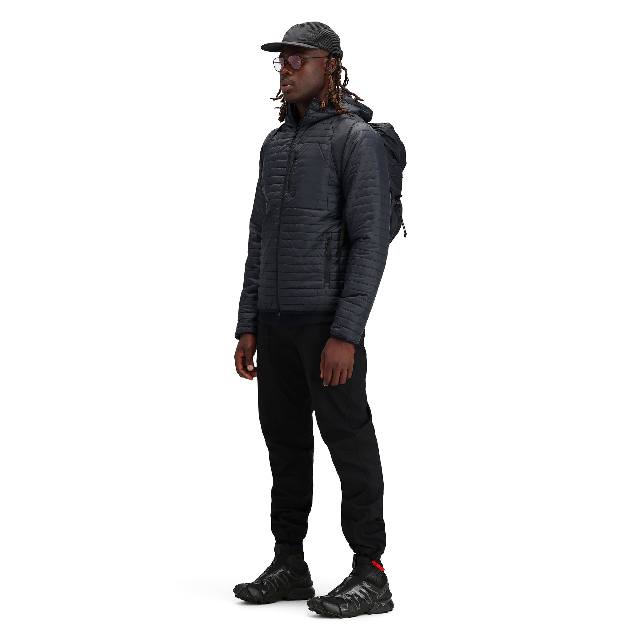 Global Puffer Hoodie for Men - Lightweight Winter Jacket with Hood - Perfect for Outdoor Activities & Casual Wear