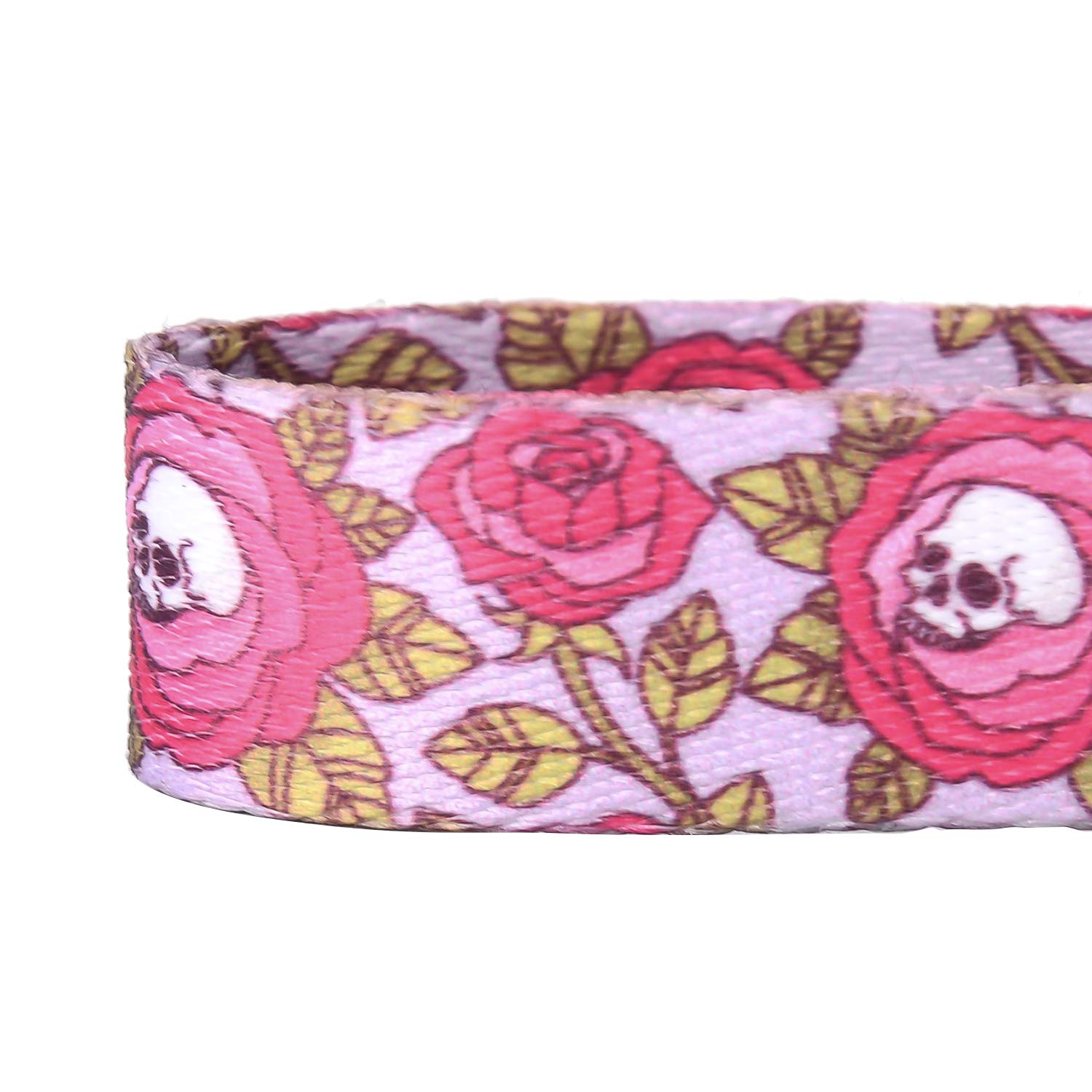 Best Adjustable Medium Dog Collar - Durable Heavy Duty with Halloween Sugar Skull Design - Soft Comfortable for Puppies & Adult Dogs - Perfect for Indoor & Outdoor Use - Great Gift for Pet Lovers