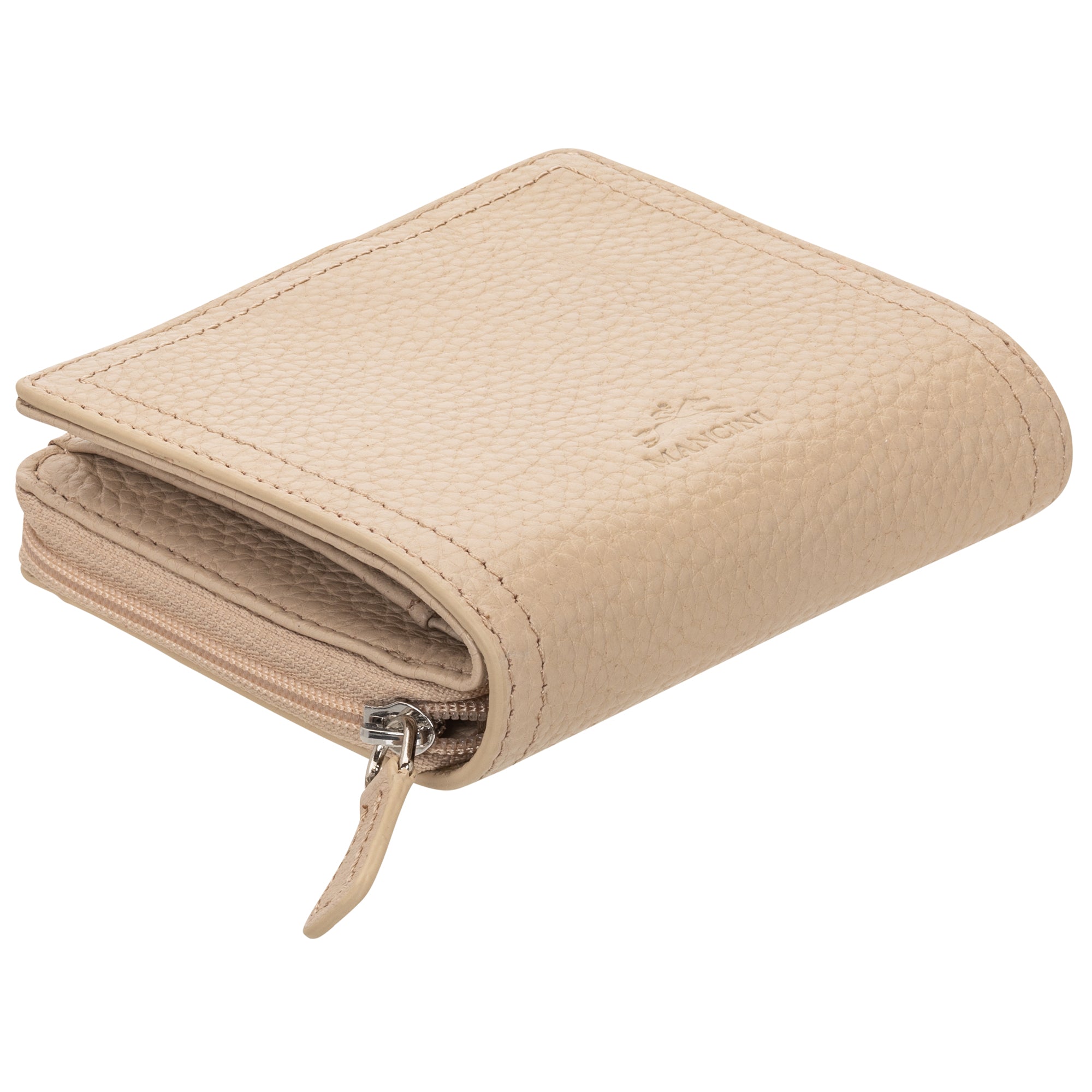 Mancini PEBBLE RFID Blocking Small Clutch Wallet for Women - Slim Minimalist Card Holder for Travel, Shopping & Night Out