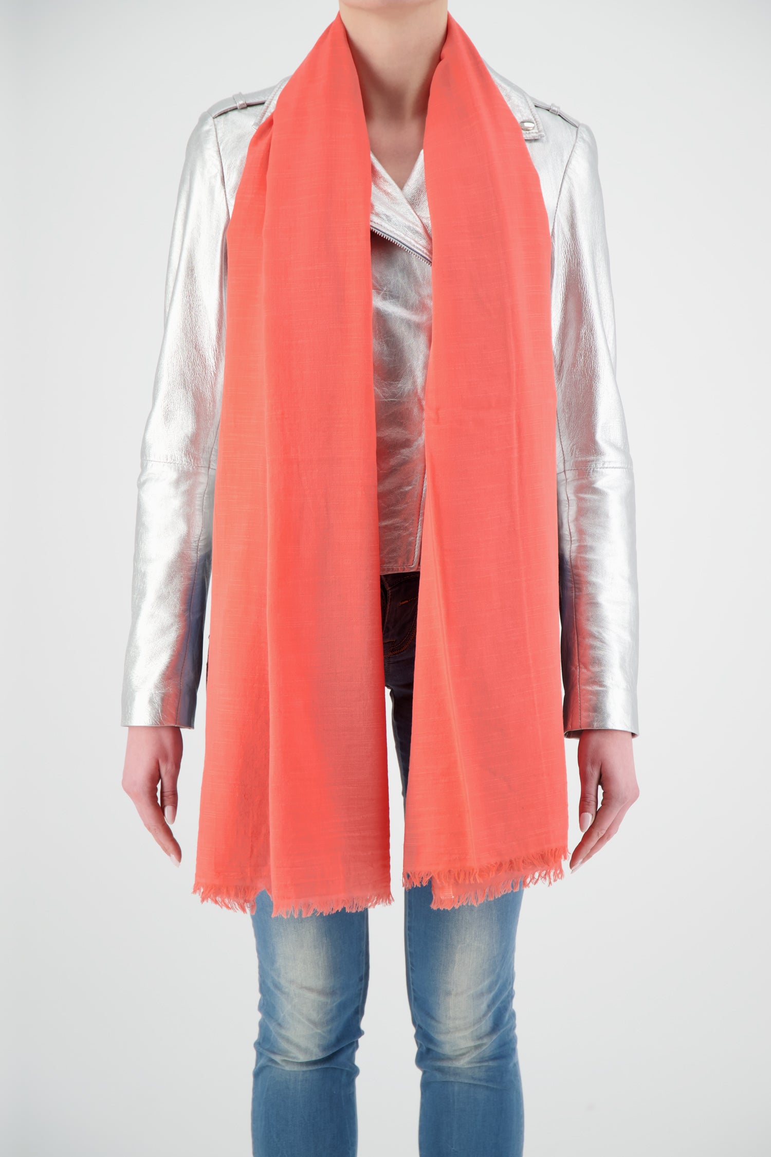 Faliero Sarti Coral Brie Shawl - Premium Italian Cashmere Wrap for Women - Elegant Fashion Accessory for Evening Parties, Weddings & Special Occasions