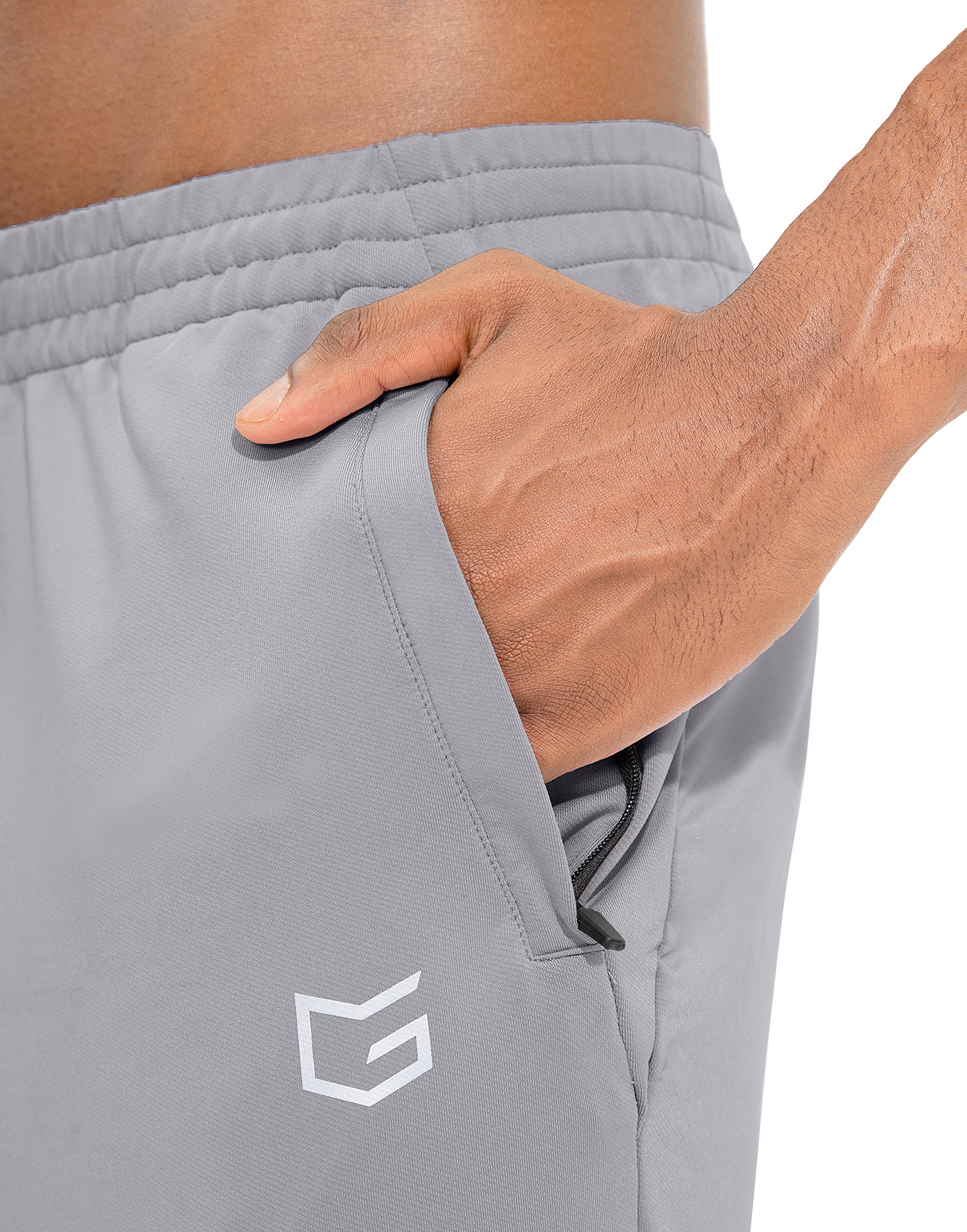 Men's Slim Fit Tapered Sweatpants with Zipper Pockets - Athletic Track Pants for Running, Gym Workout & Exercise | Comfortable Casual Wear for Jogging, Training & Lounge