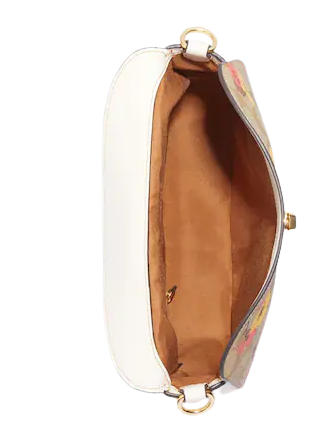 Coach Ella Hobo Bag in Signature Canvas with Floral Cluster Print - Stylish Crossbody Purse for Women, Perfect for Work, Travel & Everyday Use