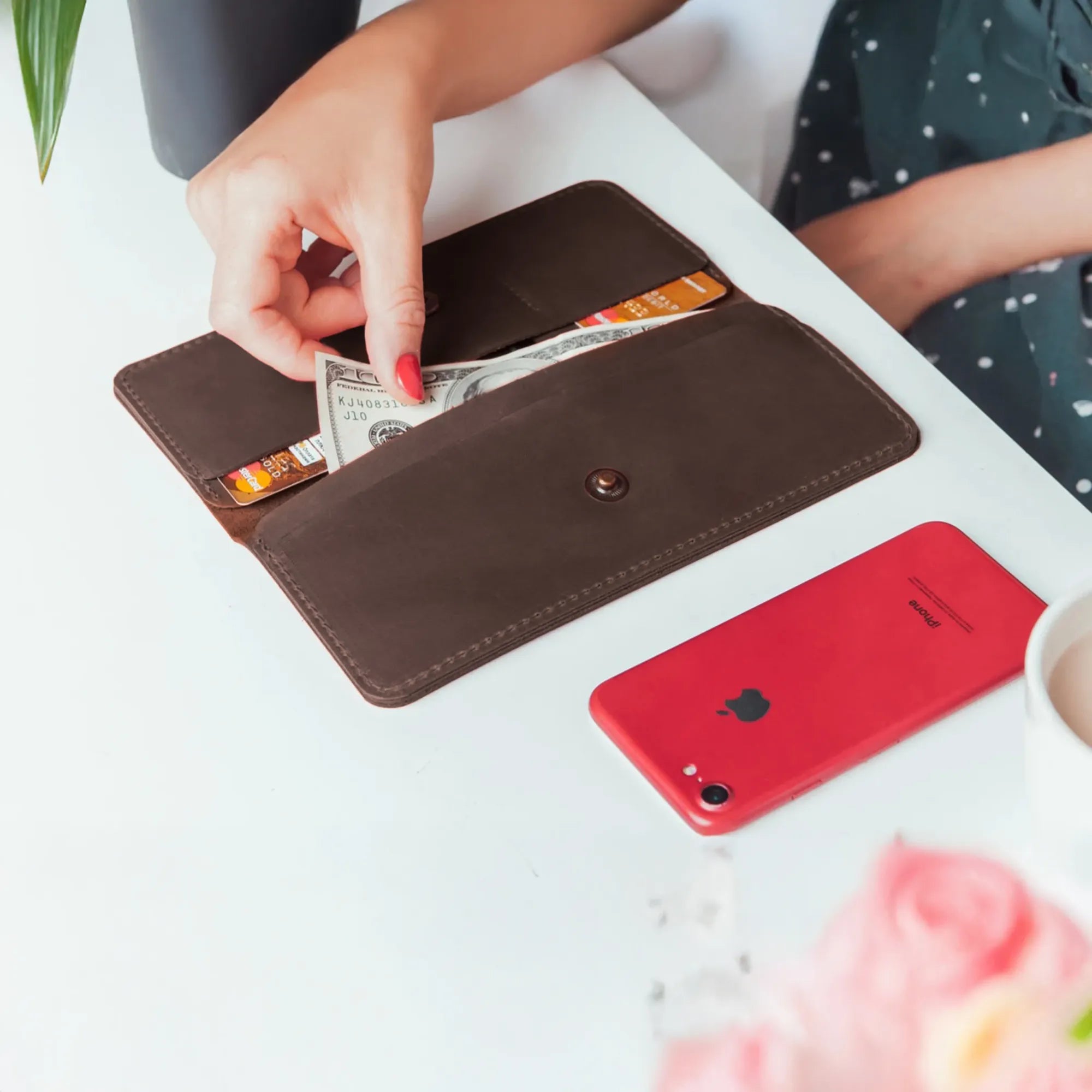 Premium Genuine Leather Long Wallet for Men & Women - RFID Blocking, Multiple Card Slots - Perfect for Travel, Business & Everyday Use (Stockholm Collection)