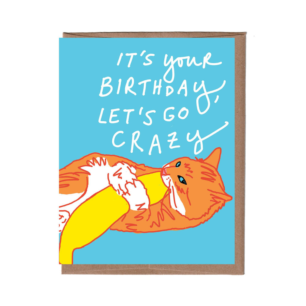 Funny Catnip Birthday Card for Cat Lovers - Unique Gift from La Familia Green - Perfect for Cat Themed Parties & Special Occasions