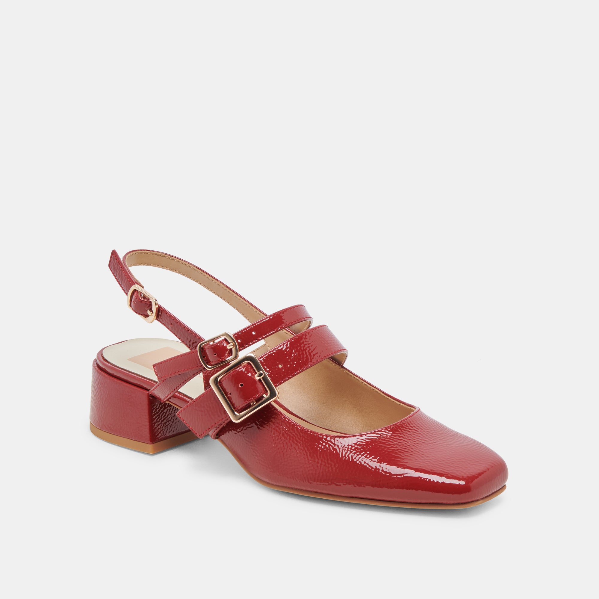 PATZY Women's High Heels - Crimson Crinkle Patent Leather Pumps for Party, Wedding & Evening Wear | Stylish & Comfortable Dress Shoes