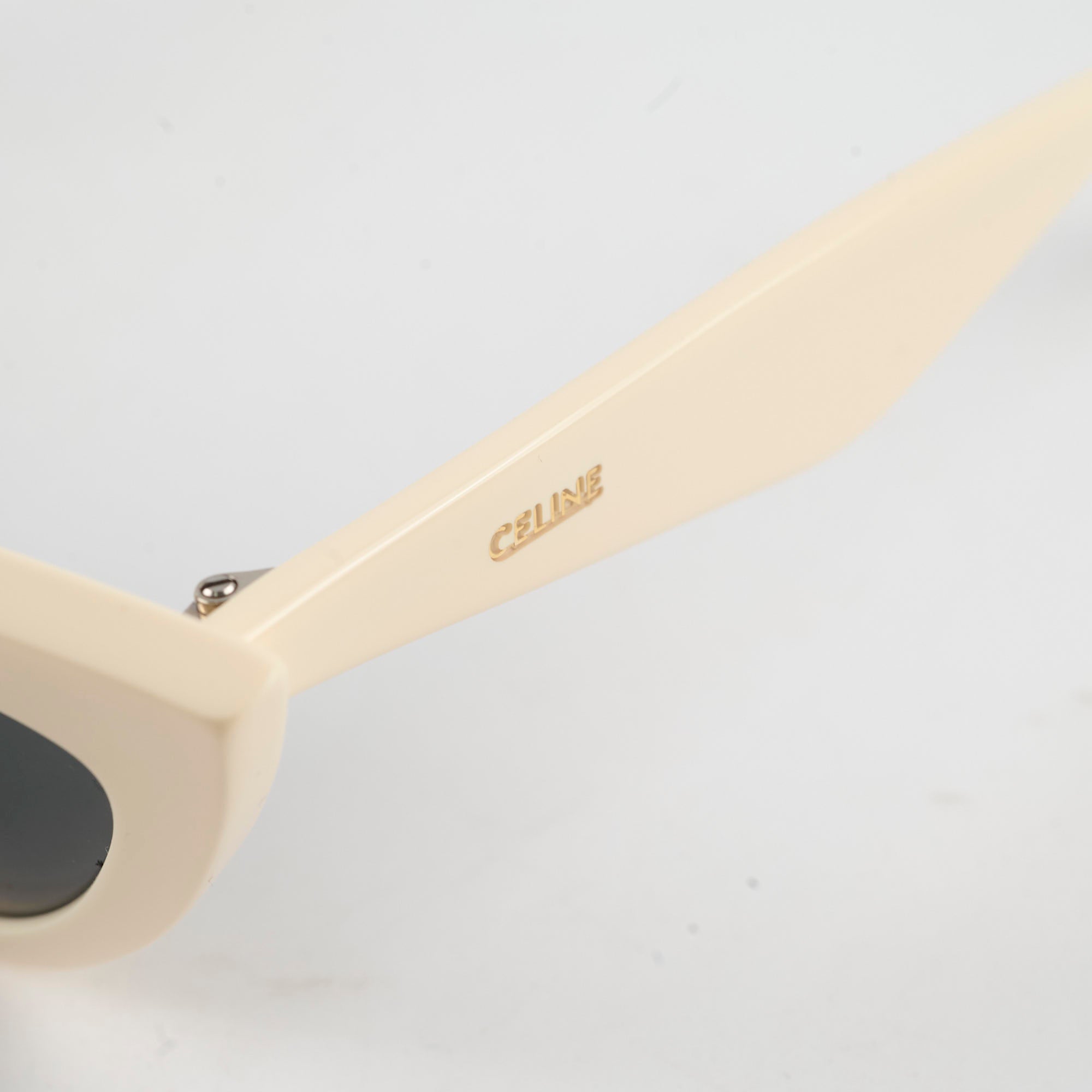 Celine Cream Sunglasses for Women - Luxury Designer Shades for Summer, Beach & Outdoor Fashion