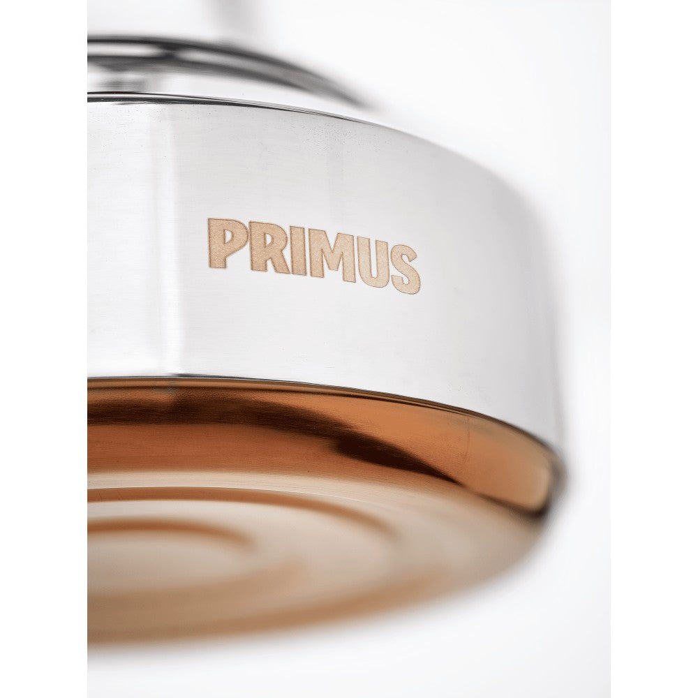 Primus Stainless Steel Camping Kettle - Lightweight & Durable for Outdoor Adventures, Hiking, and Backpacking - Perfect for Boiling Water Over Campfire or Stove