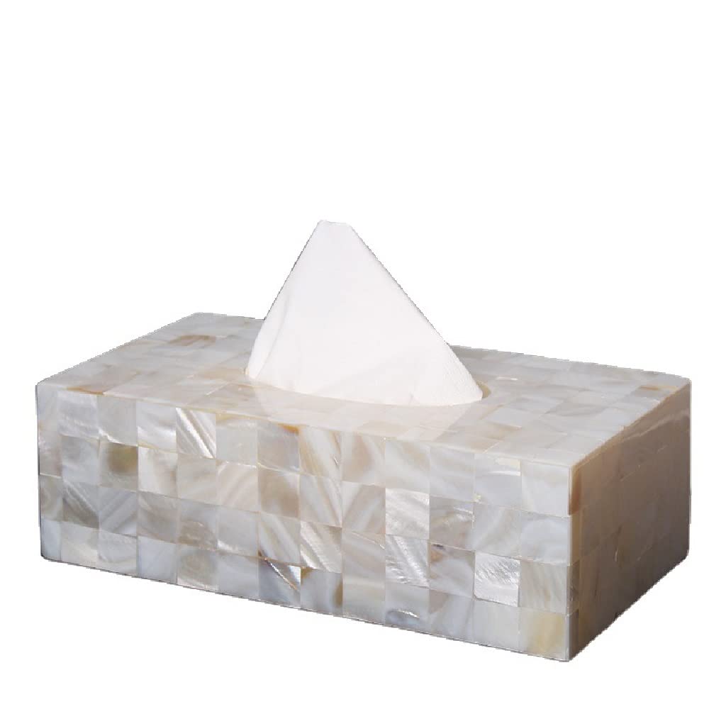 BBSJ Decorative Tissue Box Holder for Bathroom, Living Room, Office & Coffee Table - Stylish Napkin Storage Organizer for Home & Workspace