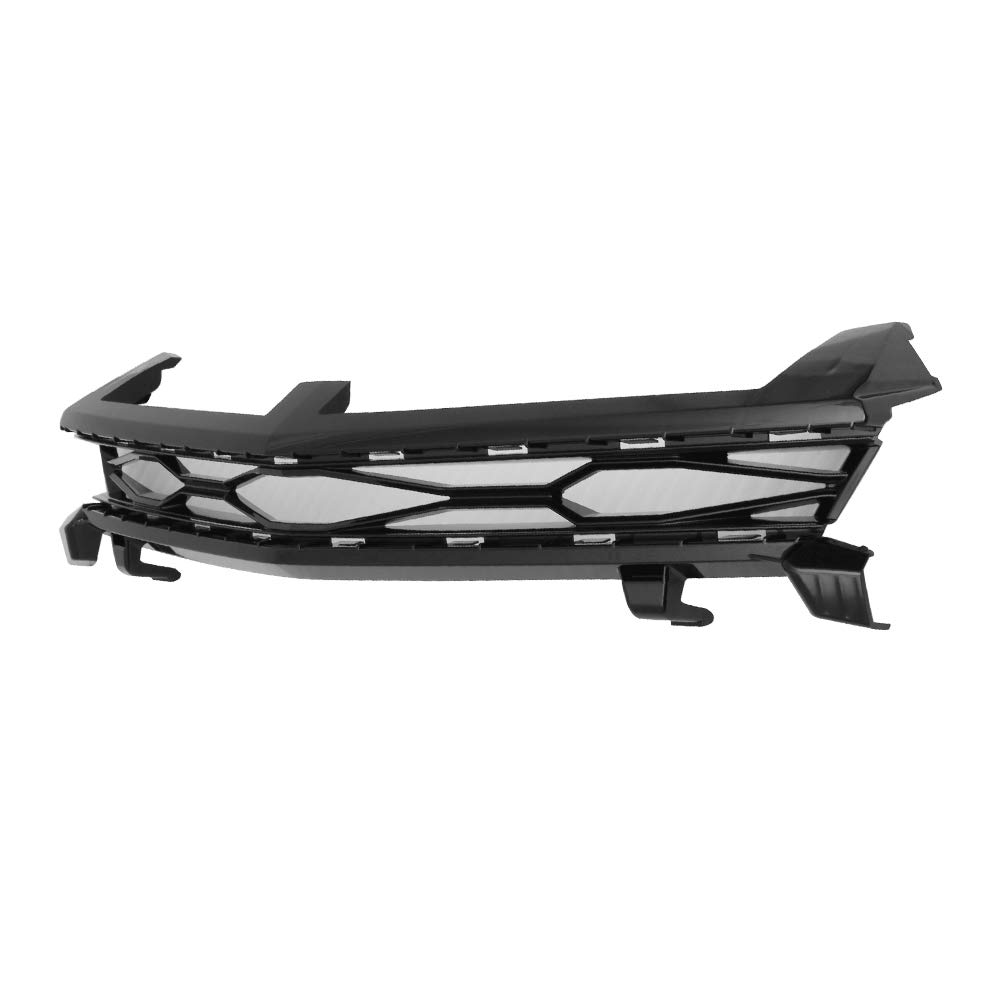 FREEMOTOR802 Glossy Black ABS Plastic ZL1 Style Front Upper Grille Compatible with 2016-2018 Chevy Camaro | Hood Grill Cover Replacement for Enhanced Style & Performance