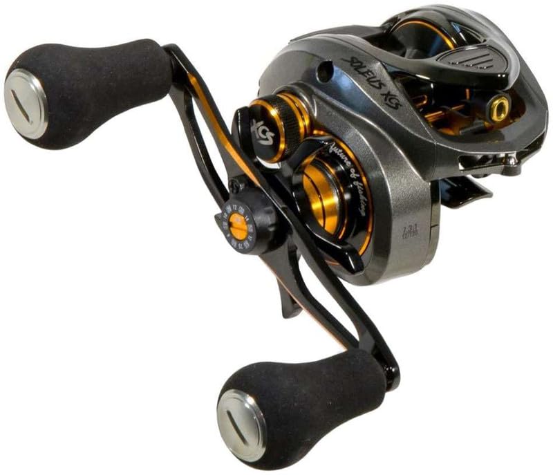 Premium Soleus XCS Baitcasting Reel - Left Hand Retrieve 7.3:1 Gear Ratio Gun Metal - Ideal for Bass Fishing & Saltwater Angling