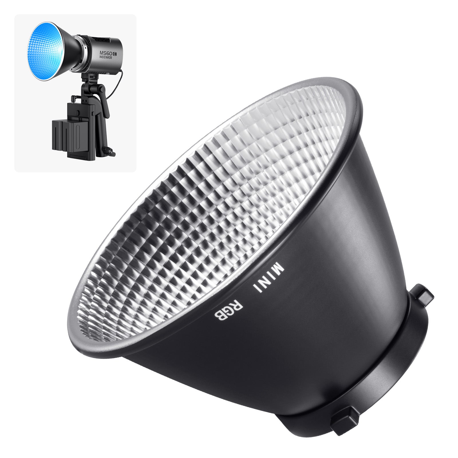 NEEWER RD14 Mini Reflector Diffuser for MS Series LED Video Light - Soften & Enhance Lighting for Photography, Videography, and Studio Shoots