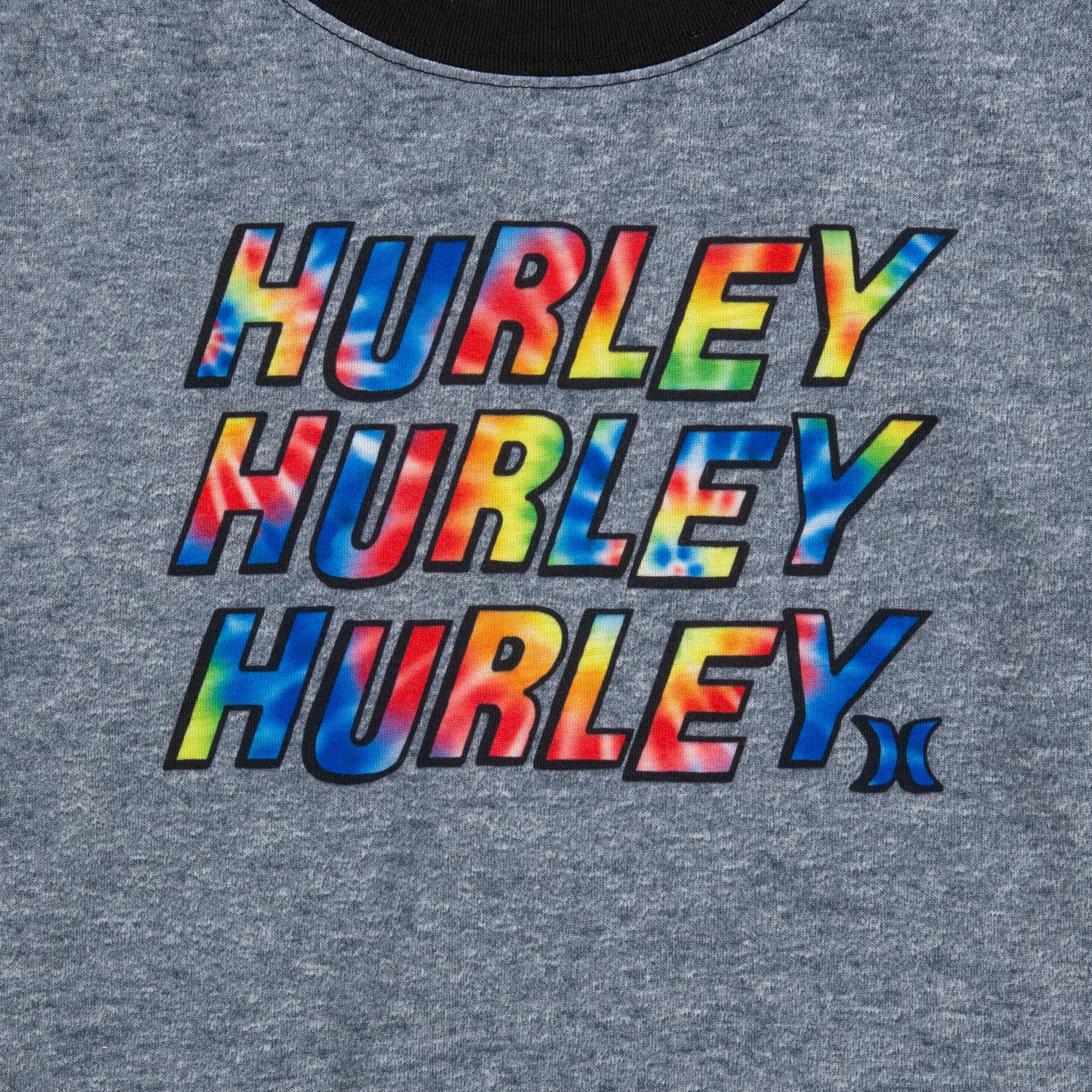 Hurley Boys' 2-Piece Pajama Set - Colorful Tie Dye Sleepwear for Kids | Soft Cotton Pajamas for Boys | Perfect for Sleepovers, Lounging & Cozy Nights
