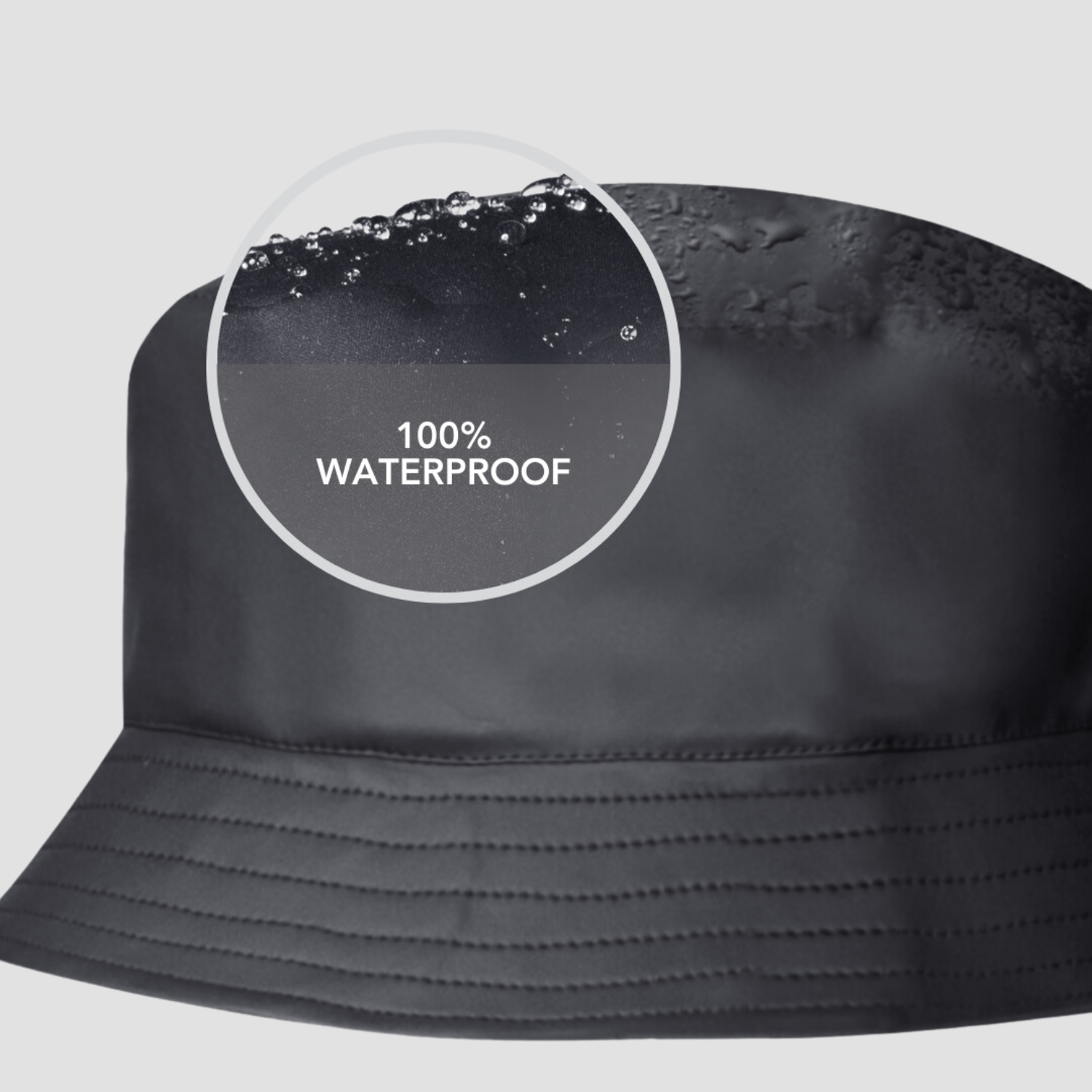 Waterproof Bucket Hat with Satin Lining - Matte Finish for Sun Protection & Outdoor Activities | Perfect for Beach, Hiking, and Travel