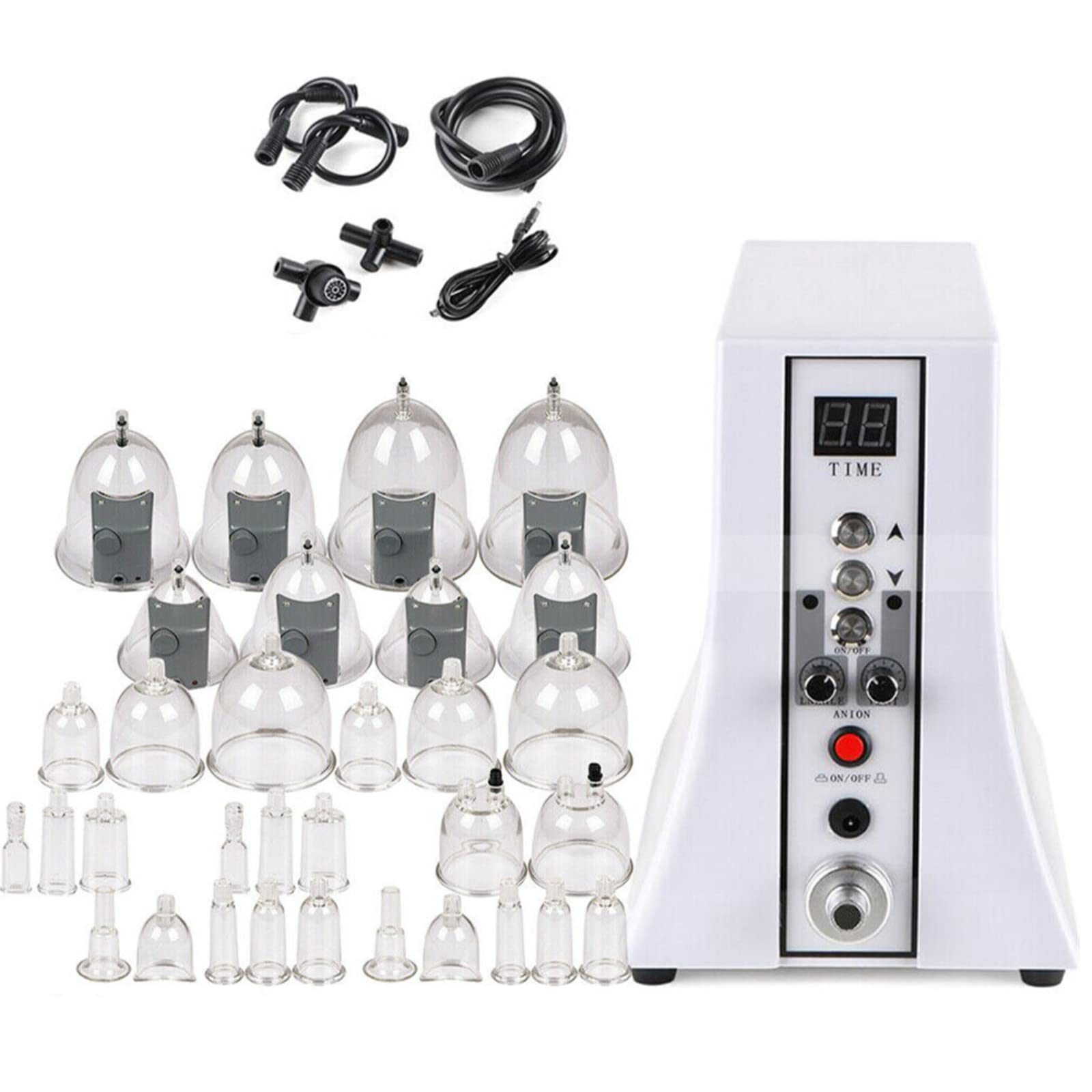 BJTDLLX Body Shaping Massager - 32 Vacuum Cupping Therapy Set for Pain Relief, Cellulite Reduction & Muscle Relaxation | Professional Multifunctional Cupping Machine for Home Spa, Post-Workout Recovery & Beauty Care