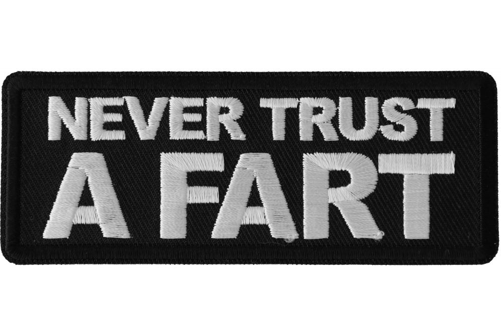 Never Trust It Patch - High-Quality Iron-On & Sew-On Patches for DIY Clothing, Bags & Accessories | Perfect for Customizing Denim Jackets, Backpacks & Hats