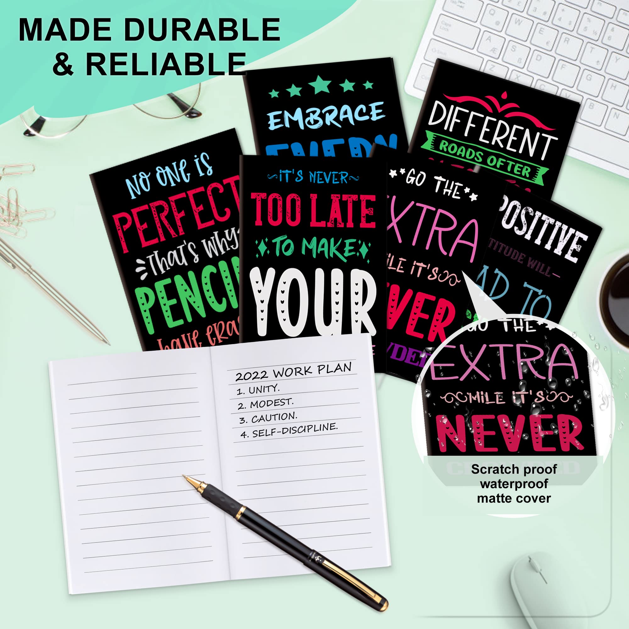Inspirational Mini Notepads - 30 Pack Motivational Notebooks for School, Office & Travel | Growth Mindset Pocket Journals, Coworker Gifts & Party Favors | Perfect for Daily Notes, Goal Setting & Encouragement