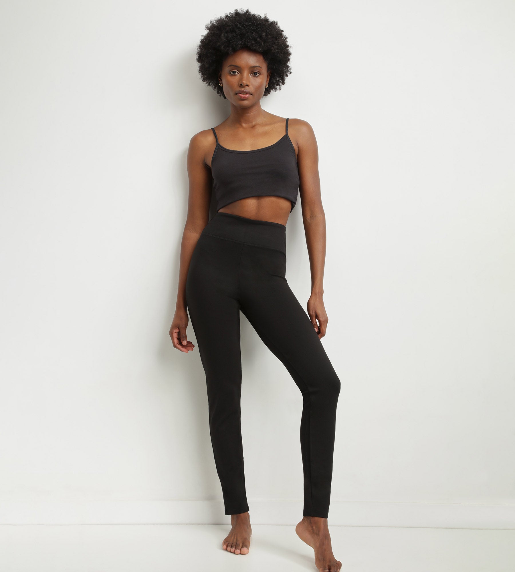 Black High Waist Shaping Leggings for Women - Slimming & Comfortable - Perfect for Yoga, Gym & Casual Wear