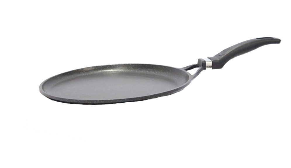 8/20cm Marble Round Small Griddle for All Stove Types - Non-Stick Comal for Tortillas, Quesadillas & Pancakes - Perfect for Gas, Electric & Induction Cooktops