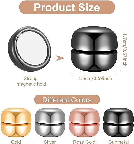 Stylish Magnetic Hijab Pins for Women - Set of 4 for Secure Scarf Wear