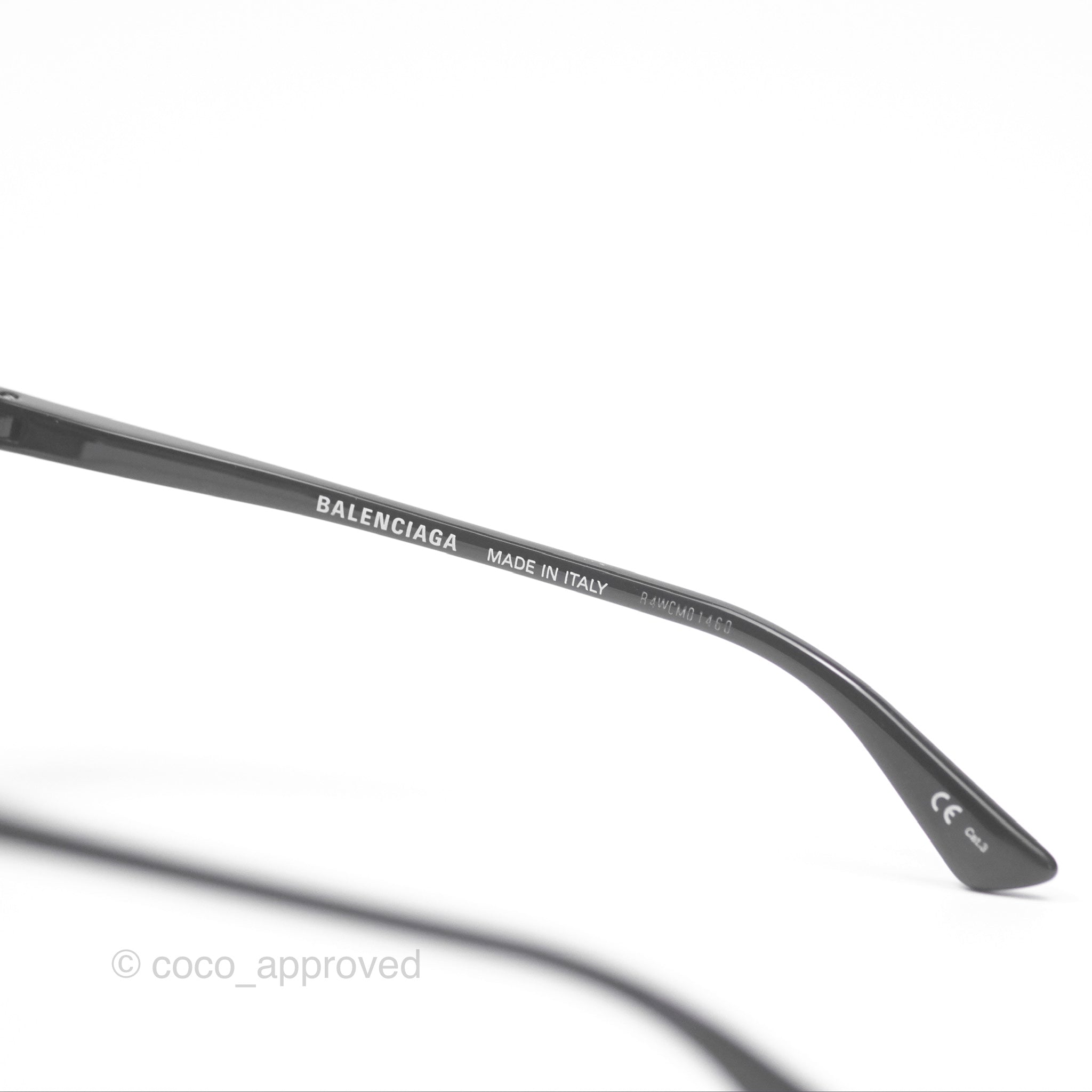Balenciaga Rim Cat Eye Sunglasses for Women - Black UV Protection Fashion Shades for Summer & Outdoor Activities