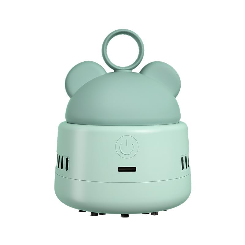 Zmol Mini USB Vacuum Cleaner for Keyboard & Office Desk - Portable Dust Cleaner with Brush & Bear Grip for Easy Cleaning
