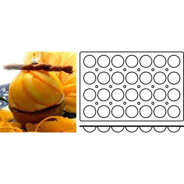 Silikomart™ Half Spheres Silicone Mold - Premium Baking Mold for Chocolate, Candies, Ice Cubes & Desserts - Perfect for Home Baking, Party Treats & DIY Crafts