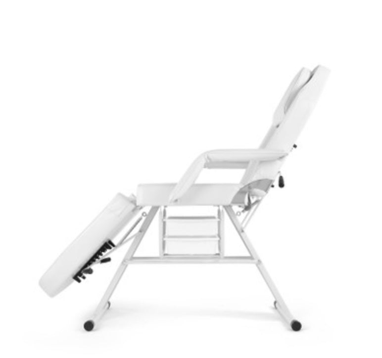 Parker II Professional Facial and Tattoo Chair - Adjustable Beauty Salon Spa Equipment for Eyebrow Microblading, Cosmetic Procedures & Tattoo Services