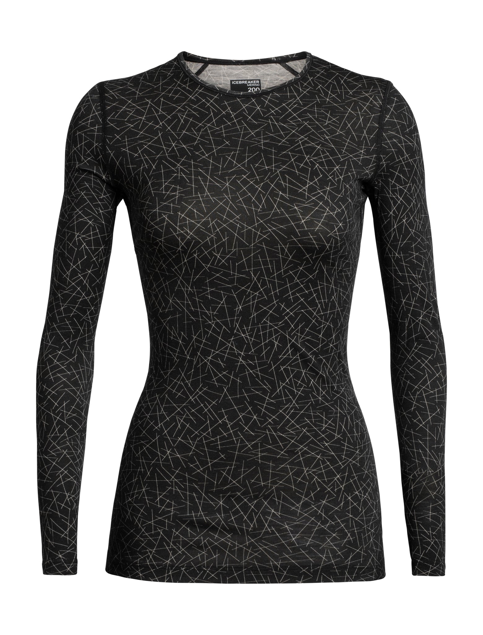 200 Oasis LS Crewe Sky Paths Women's Long Sleeve T-Shirt - Soft Cotton Casual Top for Everyday Wear | Perfect for Work, Weekend & Layering