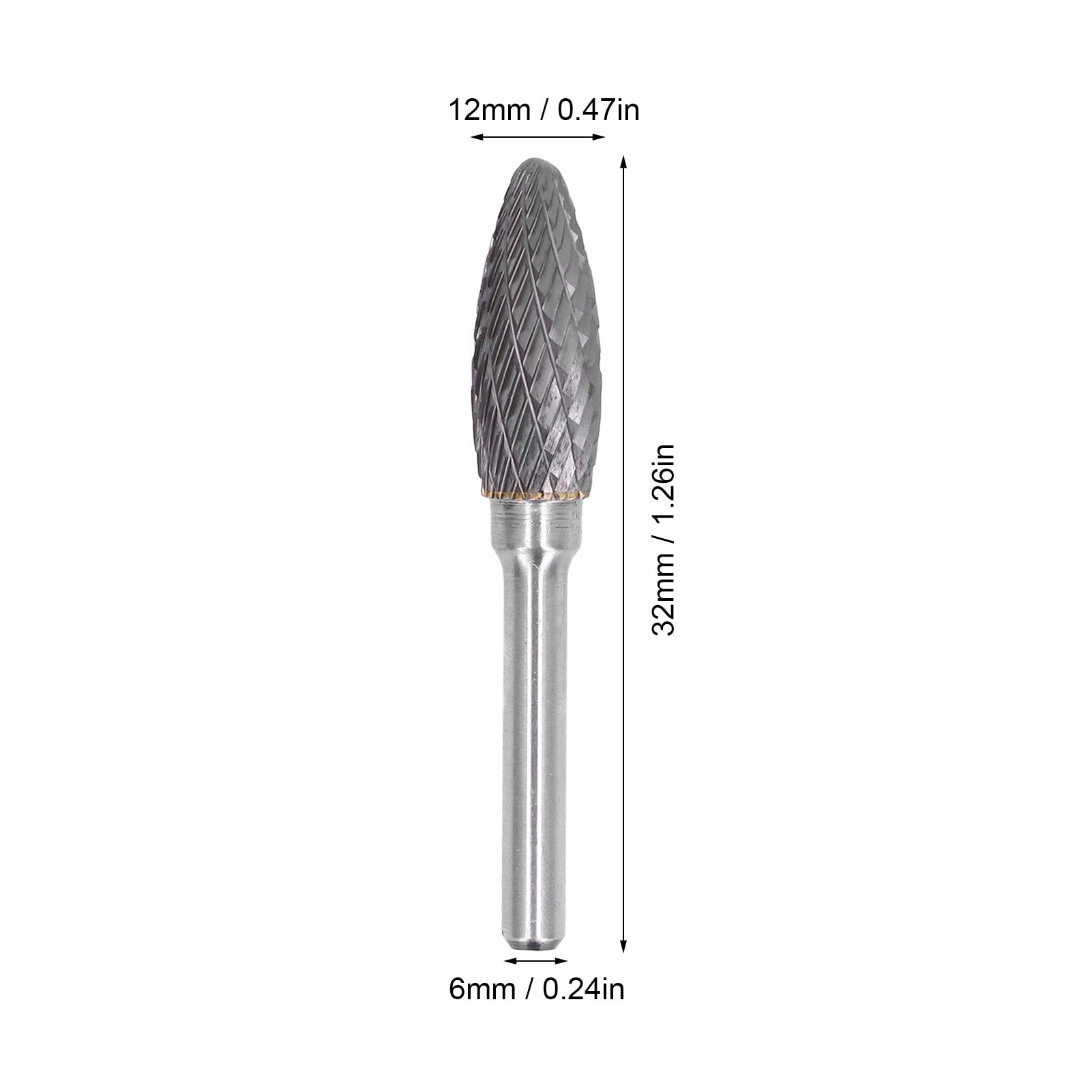 32mm YG8 Alloy Grinder Burr Tool - Durable Chamfering & Grooving Bit for Metalworking, Wood Carving, and DIY Projects