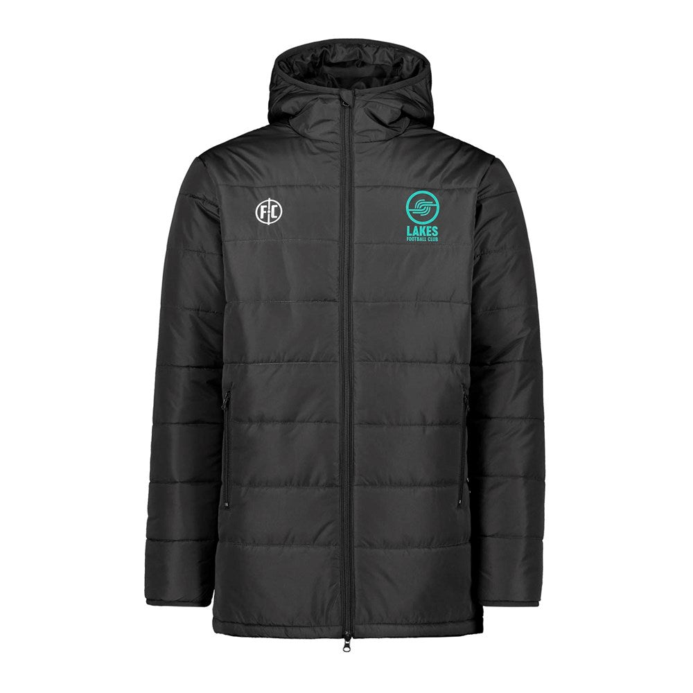 Lakes FC Club Padded Jacket - Men's Warm Quilted Soccer Coat with Hood | Perfect for Football Matches, Training & Outdoor Winter Sports
